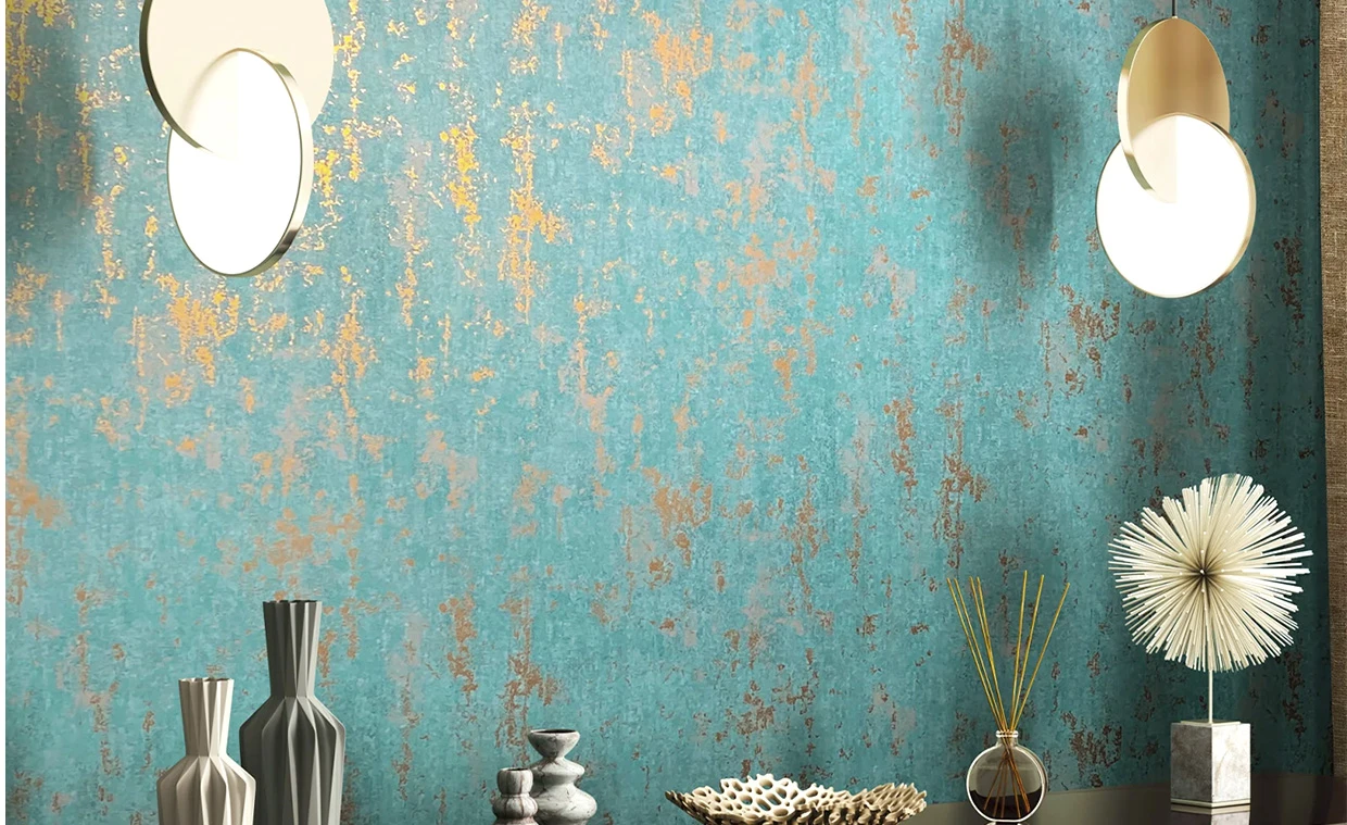 wave metallic wallpaper